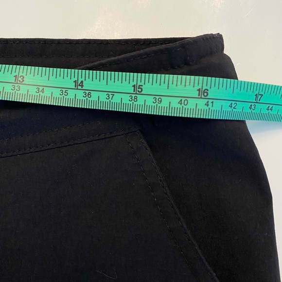 prAna Bliss Wide Leg Black Capri Pants Split Hem Drawstring  Small Nylon Outdoor - Picture 8 of 13